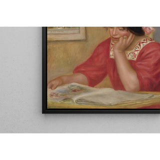 Léontine Lisant - Pierre-Auguste Renoir | Reproduction Tableau Décoration murale affiche copie