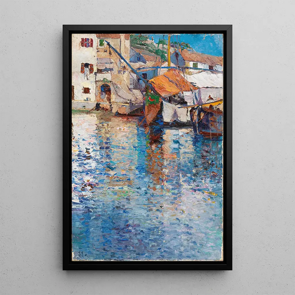 Leontine von Littrow - A Sunny Day in the Old Harbour.webp