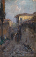 Rue de village du sud - Leontine von Littrow — weergave van het kunstwerk