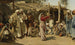 van een Egyptische danseres bewonderd door bedelaars - Leopold Carl Müller — weergave van het kunstwerk