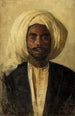 Buste d'un Arabe - Leopold Carl Müller — weergave van het kunstwerk
