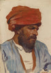 Portret van een Oosterling - Leopold Carl Müller — weergave van het kunstwerk