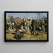 van de Suikerrietmarkt in Noordoost-Soedan - Leopold Carl Müller — ingelijst kunstwerk aan de muur