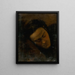 Study of a Man's Head - Leopold Horovitz — framed artwork on a wall