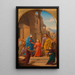 the Holy Family walking towards the temple, sketch for an altarpiece in the parish church of Lichtental - Leopold Kupelwieser — framed artwork on a wall