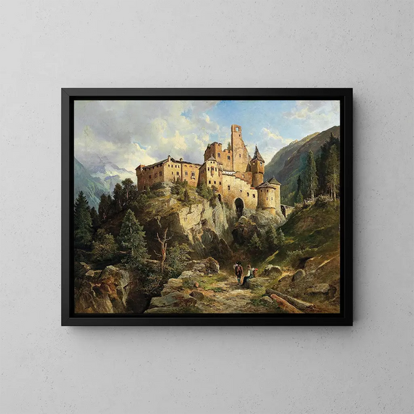 Kasteel Taufers - Leopold Munsch — ingelijst kunstwerk aan de muur