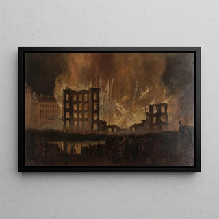 Leopold Munsch - Der Brand des Treumanntheaters am 9 Juni 1863.webp