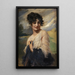 Portret van dame - Leopold Schmutzler — ingelijst kunstwerk aan de muur