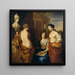 De kunsten rondom het borstbeeld van koningin Kristina van Zweden - David Klöcker Ehrenstrahl — wandpresentatie van het kunstwerk