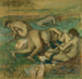 De baders - Edgar Degas — weergave van het kunstwerk