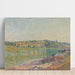 Reproductie van het schilderij De heuvels van La Celle-sous-Moret, gezien vanaf Saint-Mammès - Alfred Sisley