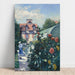 Reproduction of the painting of Les Dahlias, garden at Petit Gennevilliers - Gustave Caillebotte