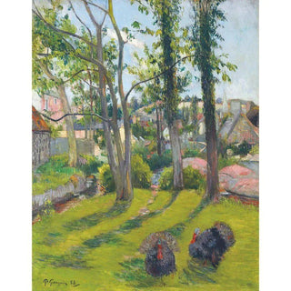 Les Dindons, Pont-Aven de Paul Gauguin | Reproduction Tableau Décoration murale affiche copie