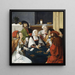 De kaartspelers - Na Lucas van Leyden — ingelijst kunstwerk aan de muur