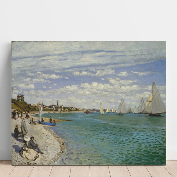 Reproductie van het schilderij De zeilwedstrijden in Sainte-Adresse - Claude Monet