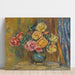 Reproductie van het schilderij van Les Roses au Rideau Bleu - Pierre-Auguste Renoir