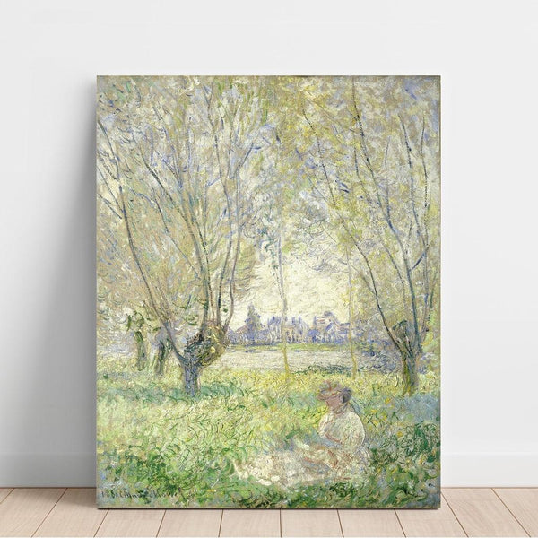 Reproductie van het schilderij De Wilgen - Claude Monet