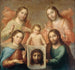 De Drievuldigheden van de Aarde en de Hemel - Alonso López De Herrera — weergave van het kunstwerk