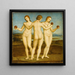 De Drie Gratiën - Raphael — ingelijst kunstwerk aan de muur