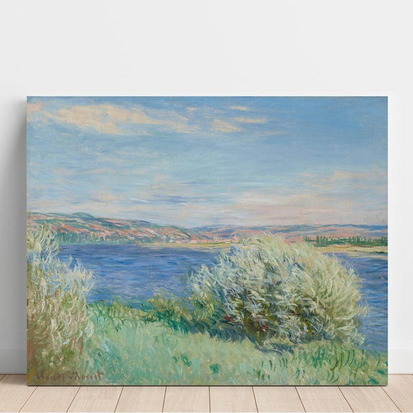 Reproductie van het schilderij De oevers van de Seine bij Vétheuil - Claude Monet