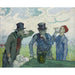 Reproductie van het schilderij De drinkers - Vincent van Gogh