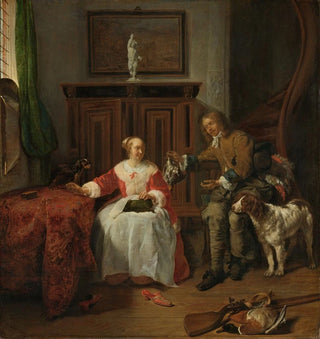 Les chasseurs présentent - Gabriel Metsu