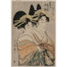 Reproductie van het schilderij Les courtisanes Kasugano et Utahama de Tamaya - Kitagawa Utamaro