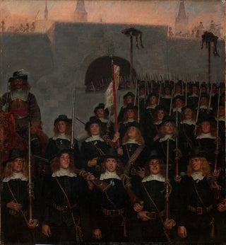Les étudiants partent défendre Copenhague en 1658 - Kristian Zahrtmann