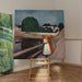 Reproductie van het schilderij De meisjes op de brug - Edvard Munch