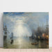Reproductie van het schilderij De sleepboten die kolen laden bij maanlicht - Joseph Mallord William Turner