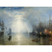 Reproductie van het schilderij De sleepboten die kolen laden bij maanlicht - Joseph Mallord William Turner