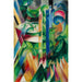 Reproductie van het schilderij De kleine berggeiten - Franz Marc