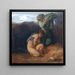 De vier jaargetijden: Winter - Rudolf Jettmar — ingelijst kunstwerk aan de muur