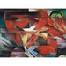 Reproductie van het schilderij De vossen - Franz Marc