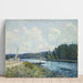 Reproductie van het schilderij De oevers van de Oise - Alfred Sisley