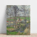 Reproductie van het schilderij De oevers van de Viosne in Osny bij grijs weer, in de winter - Camille Pissarro