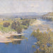 De paarse transparanten van de middag - Arthur Streeton — weergave van het kunstwerk