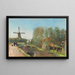 Aan het kanaal Hollande - Lesser Ury — ingelijst kunstwerk aan de muur