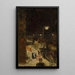 Rue de Berlin la nuit - Lesser Ury — ingelijst kunstwerk aan de muur
