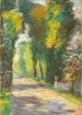 Allée ensoleillée dans le parc - Lesser Ury — weergave van het kunstwerk