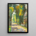 Allée ensoleillée dans le parc - Lesser Ury — ingelijst kunstwerk aan de muur