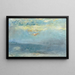 Waterloo Bridge in the fog, London - Lesser Ury — framed artwork on a wall