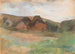 Landschap met boerderijen, Kstendorf - Lesser Ury — weergave van het kunstwerk