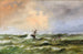 van een stormachtig schilderij op de Zwarte Zee - Lev Felixovich Lagorio — weergave van het kunstwerk