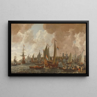 Lieve Pietersz Verschuier - Arrival of Charles II King of England in Rotterdam 24 May 1660.webp