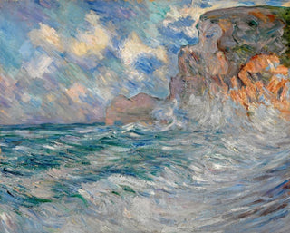 Kliffen bij Étretat - Lilla Cabot Perry — weergave van het kunstwerk