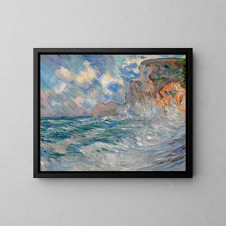 Kliffen bij Étretat - Lilla Cabot Perry — ingelijst kunstwerk aan de muur