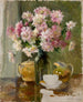 Chrysanthemums on the table - Lilly Walther — artwork view