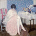 Lingerie déchirée - Frederick Carl Frieseke — weergave van het kunstwerk