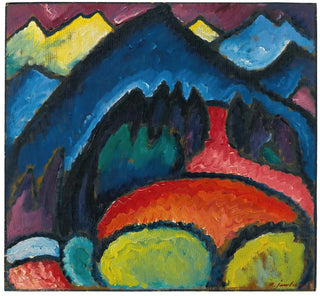 Lithographie bleue Le Bateau - Wassily Kandinsky